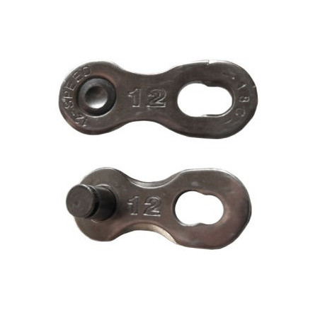 Ogniwo złączne QR12 przeznaczone do zębatek 12-rzędowych, srebrne