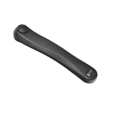 Korba lewa MTB na kwadrat, aluminiowa, 170 mm, czarny