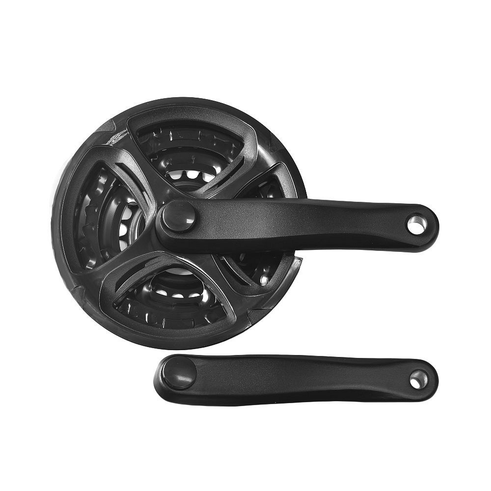 Mechanizm korbowy na kwadrat aluminiowy, 42/34/24T zębów, 170 mm czarny