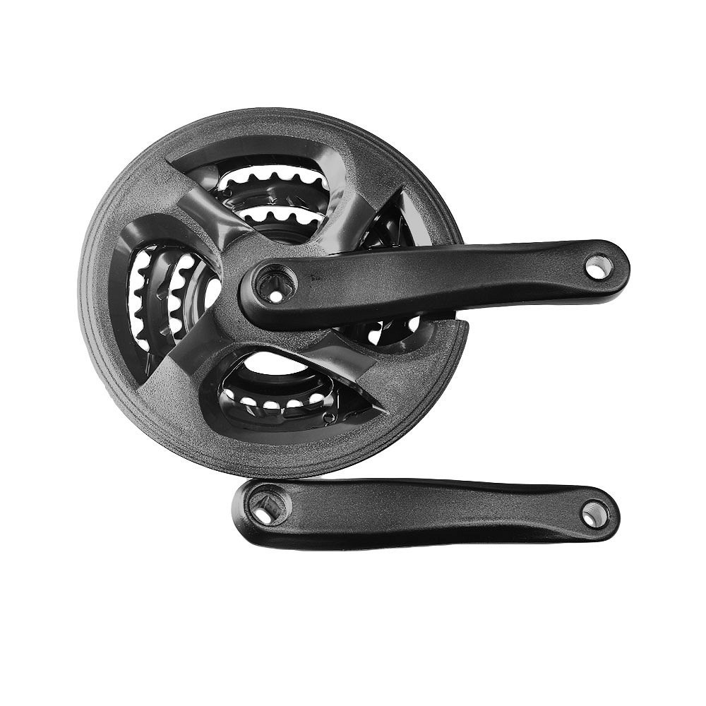 Mechanizm korbowy na kwadrat, aluminiowy, 48/38/28T zębów, 170 mm czarny