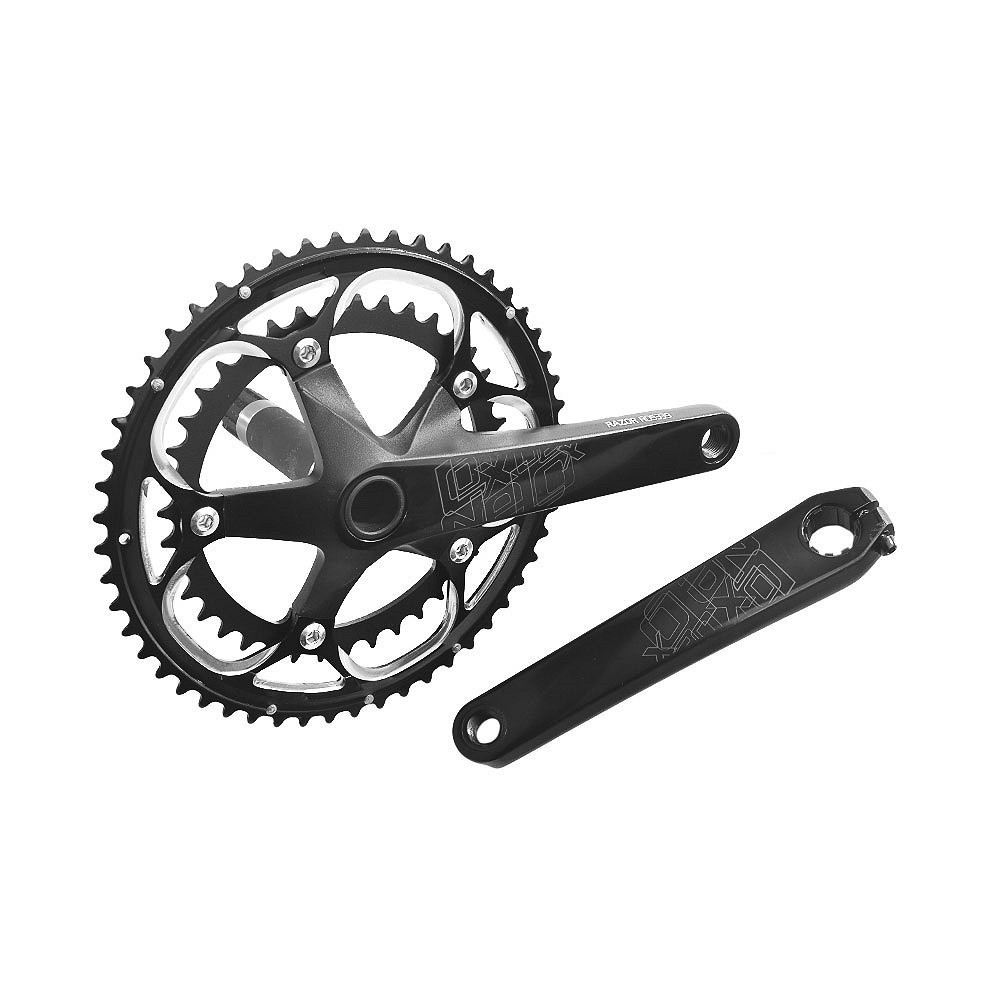 Mechanizm korbowy RAZOR ROAD RD5331, 2-rzędowy, 53/39T, 175 mm czarna