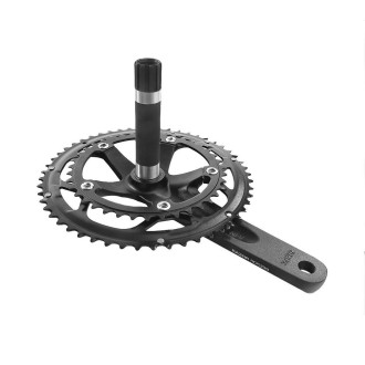 Mechanizm korbowy RAZOR ROAD RD5331, 2-rzędowy, 53/39T, 175 mm czarna