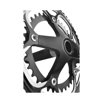 Mechanizm korbowy RAZOR ROAD RD5331, 2-rzędowy, 53/39T, 175 mm czarna