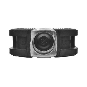 Pedały aluminiowe CITY/TREK, 111 x 72mm, gwint 9/16 srebrno-czarne