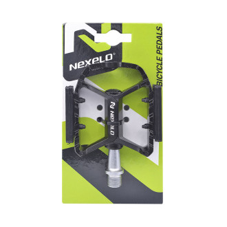 Pedały aluminiowe MTB/TREK , oś CNC, gwint 9/16, czarny