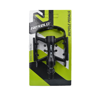 Pedały aluminiowe MTB, 102x78mm, gwint 9/16, czarne