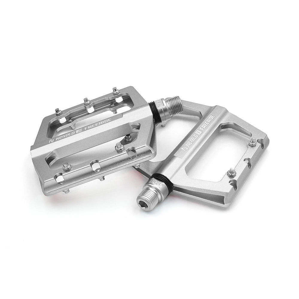 Pedały platformowe NEXELO SUPREME FREERIDE 112x101mm srebrne