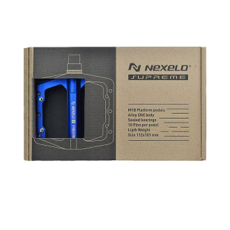 Pedały platformowe NEXELO SUPREME FREERIDE niebieskie