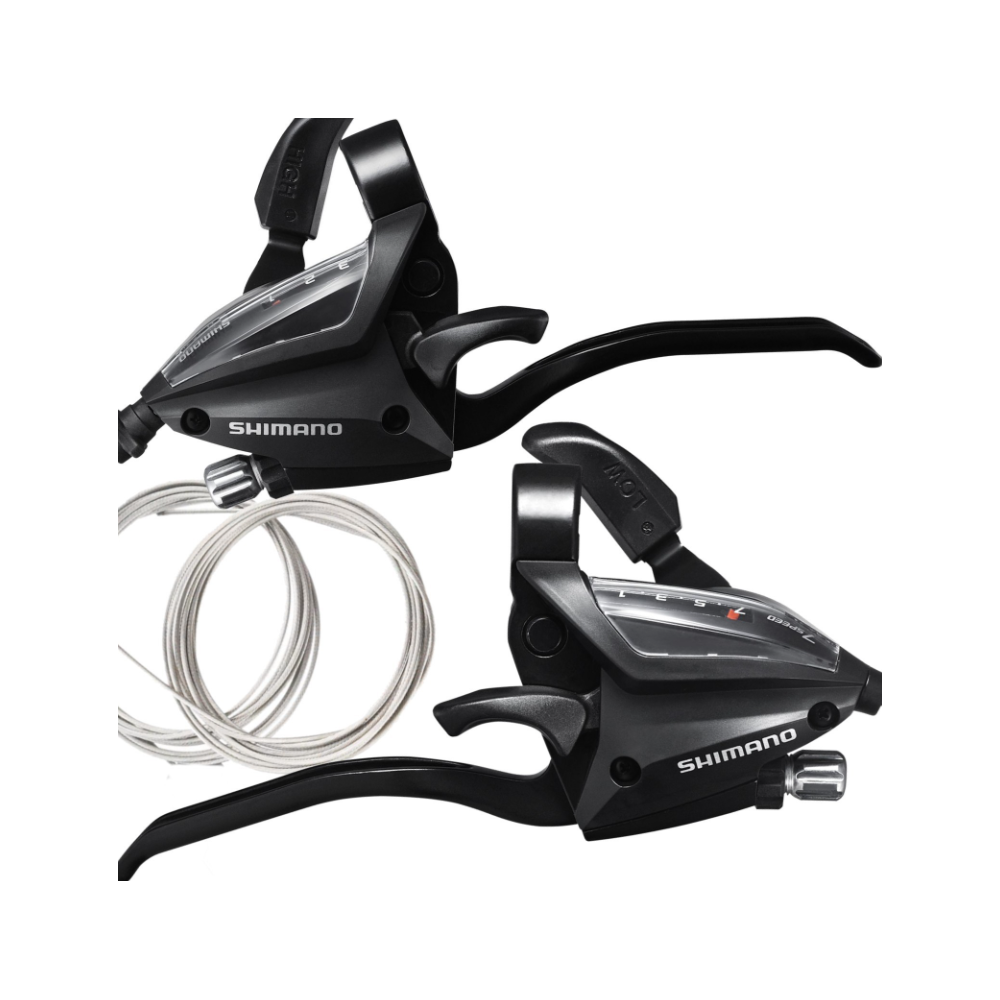 Dźwignie zespolone SHIMANO ST-EF500 ALTUS 3x7 + linki