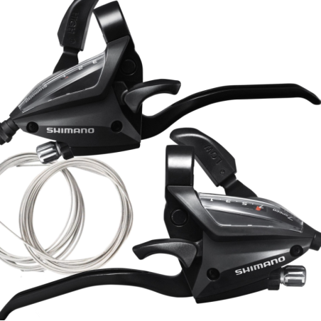 Dźwignie zespolone SHIMANO ST-EF500 ALTUS 3x7 + linki