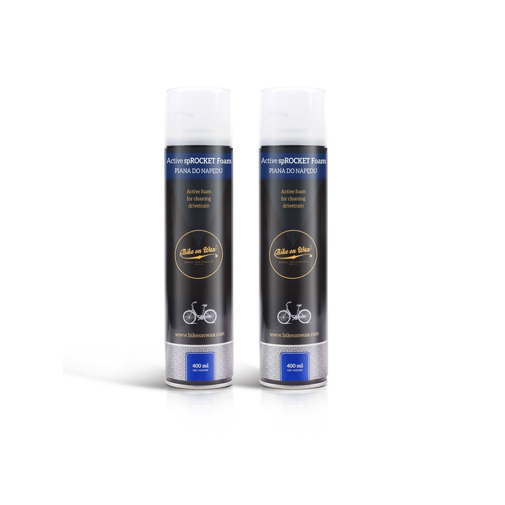 Bike on Wax - Zestaw kosmetyków do czyszczenia roweru - 2 x Piana na gazie