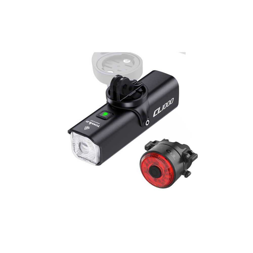 Zestaw Towild: lampa przednia CL1000 + lampa tylna TL03