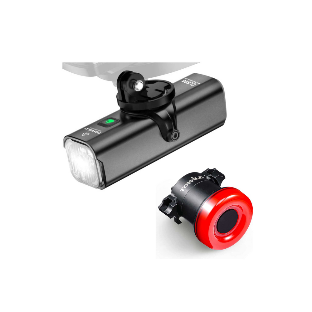 Zestaw Towild: lampa przednia CL600 + lampa tylna TL02