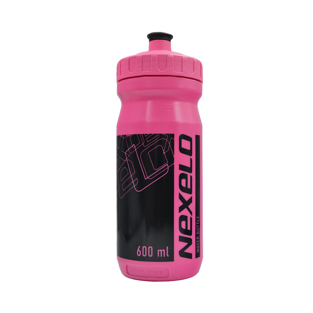 Bidon 0,6 l NEXELO różowo-czarny