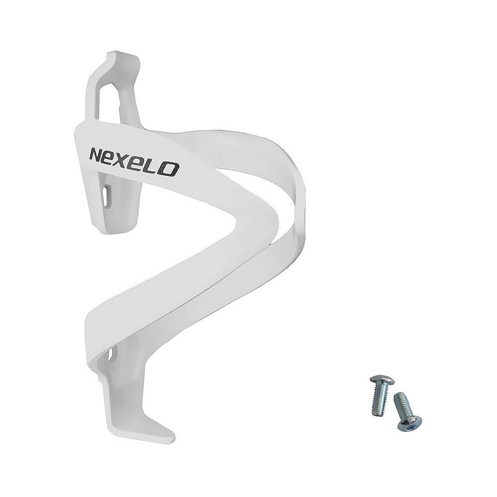Koszyk bidonu plastikowy Nexelo na ramę roweru biały