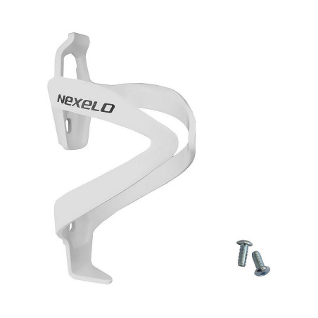 Koszyk bidonu plastikowy Nexelo na ramę roweru biały