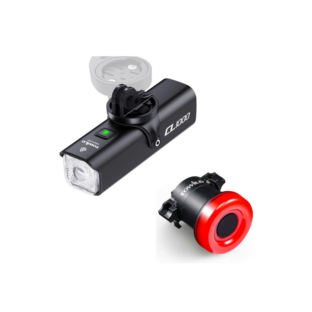 Zestaw Towild: lampa przednia CL1000 + lampa tylna TL02