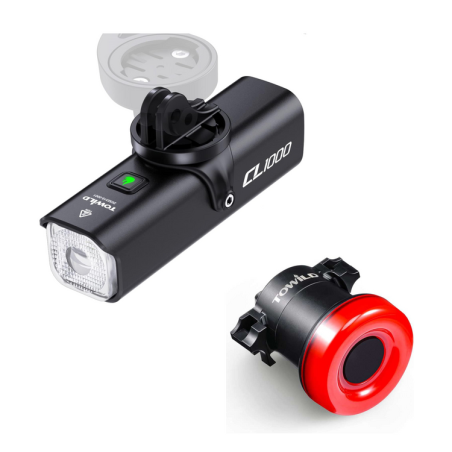 Zestaw Towild: lampa przednia CL1000 + lampa tylna TL02