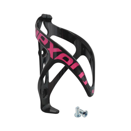 Koszyk bidonu plastikowy Nexelo czarno-różowy