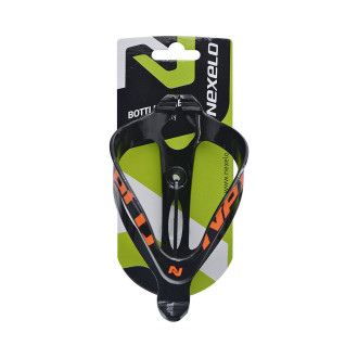 Koszyk bidonu plastikowy Nexelo czarno-pomarańczowy