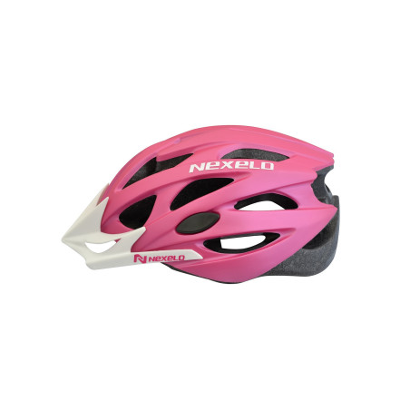 Kask rowerowy Straight MATT out-mold różowo-biały, roz: M