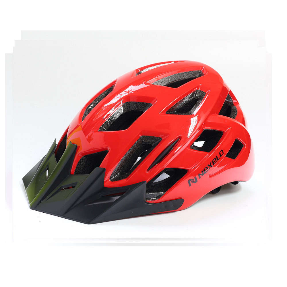 Kask rowerowy CITY SHINY, roz: L, in-mold, czerwony