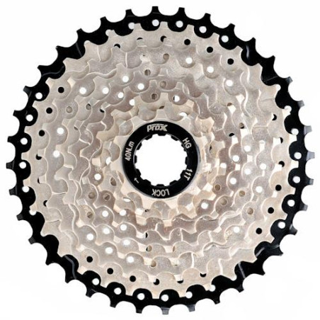 Kaseta PROX 9-rzędowa 11-36 srebrno-czarna