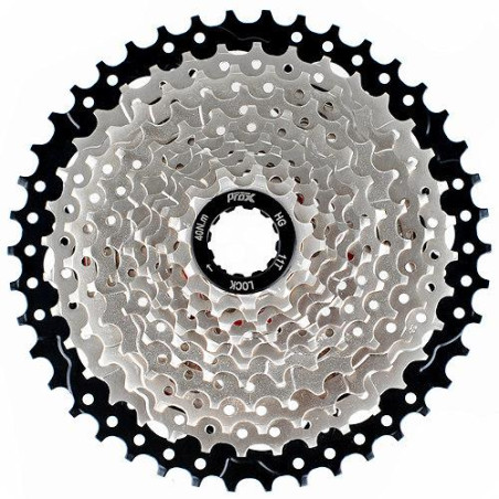 Kaseta PROX 11-rzędowa 11-42 srebrno-czarna