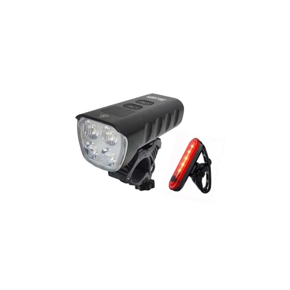 Lampka rowerowa LED, przód i tył 1600lm ERA Lamps