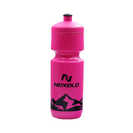 Bidon rowerowy NEXELO 750 ml różowo-czarny