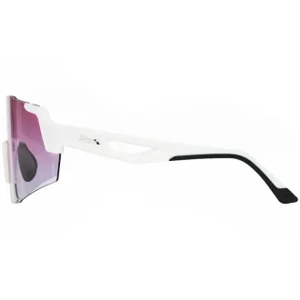 Okulary PROX VIU II białe, photochrom różowe