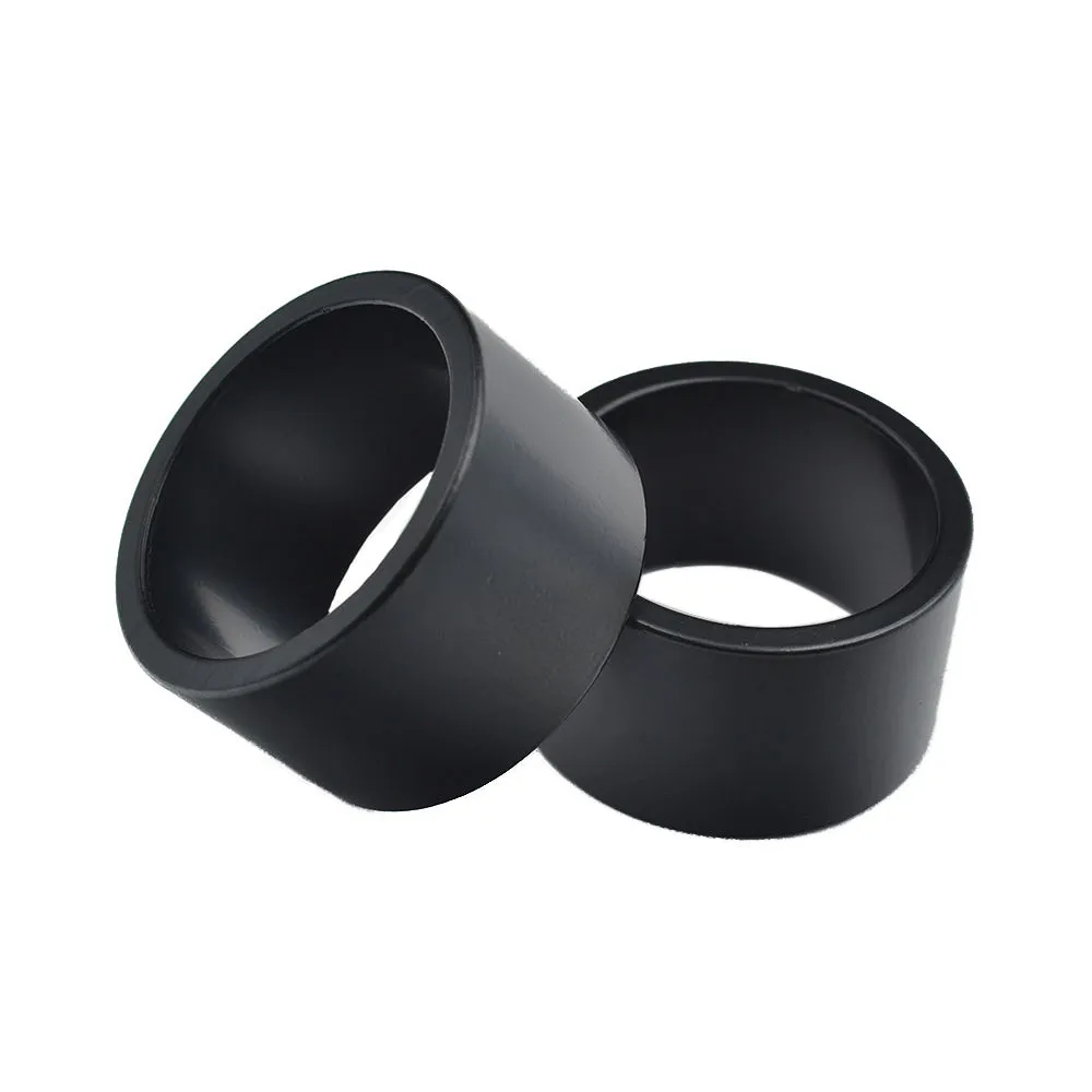 Dystans 20 mm do wspornika kier. AHEAD 1 1/8, alu, 2 szt, czarny