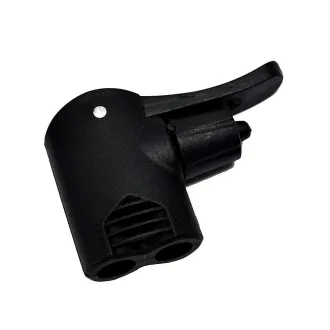 Zacisk pompki uniwersalny AV/DV/FV, plastikowy, czarny