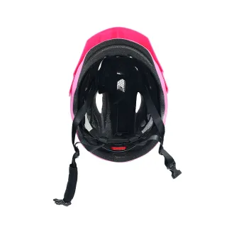 Kask rowerowy KIDS MATT, M (53-55cm), in-mold, kolor różowo-czarny