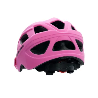 Kask rowerowy KIDS MATT, M (53-55cm), in-mold, kolor różowo-czarny