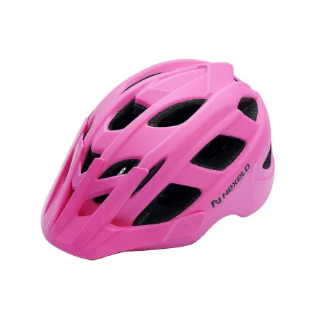 Kask rowerowy KIDS MATT, M (53-55cm), in-mold, kolor różowo-czarny