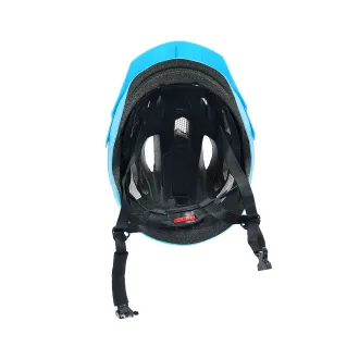 Kask rowerowy KIDS MATT, M (53-55cm), in-mold, kolor niebiesko- czarny