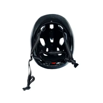 Kask rowerowy dziecięcy FUNNY SHINY, S (48-52 cm), out-mold, kolor biały z niebieskim rekinem