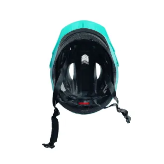 Kask rowerowy KIDS MATT, in-mold, turkusowo-czarny, roz: M (53-55cm)