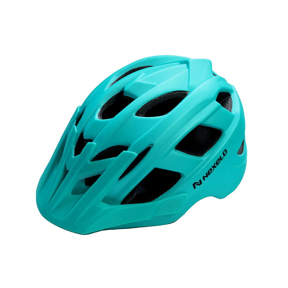 Kask rowerowy KIDS MATT, in-mold, turkusowo-czarny, roz: M (53-55cm)