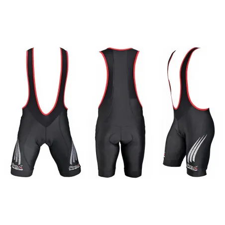 Spodenki PROX MARS męskie XL krótkie z szelkami CZARNO / CZERWONE