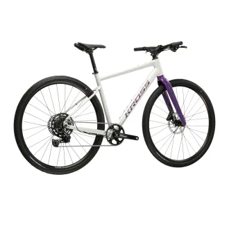 Rower Gravel KROSS ESKER 1.0 FL M (19") 28" szary / fioletowy / połysk 2026