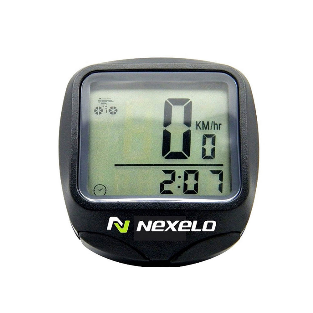 Licznik rowerowy C12, 12-funkcyjny czarny