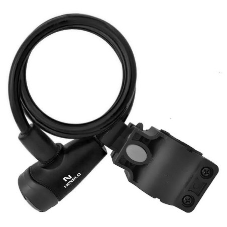 Zamknięcie SPIRALA na klucz fi 8, dł. 1000 mm czarne