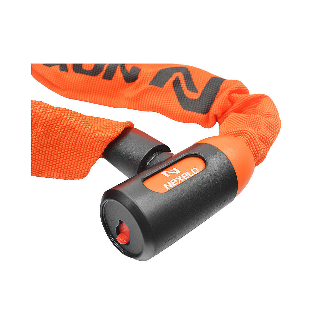 Zamknięcie ŁAŃCUCH na klucz  ogniwa fi 6 dł. 1200 mm pomarańczowe