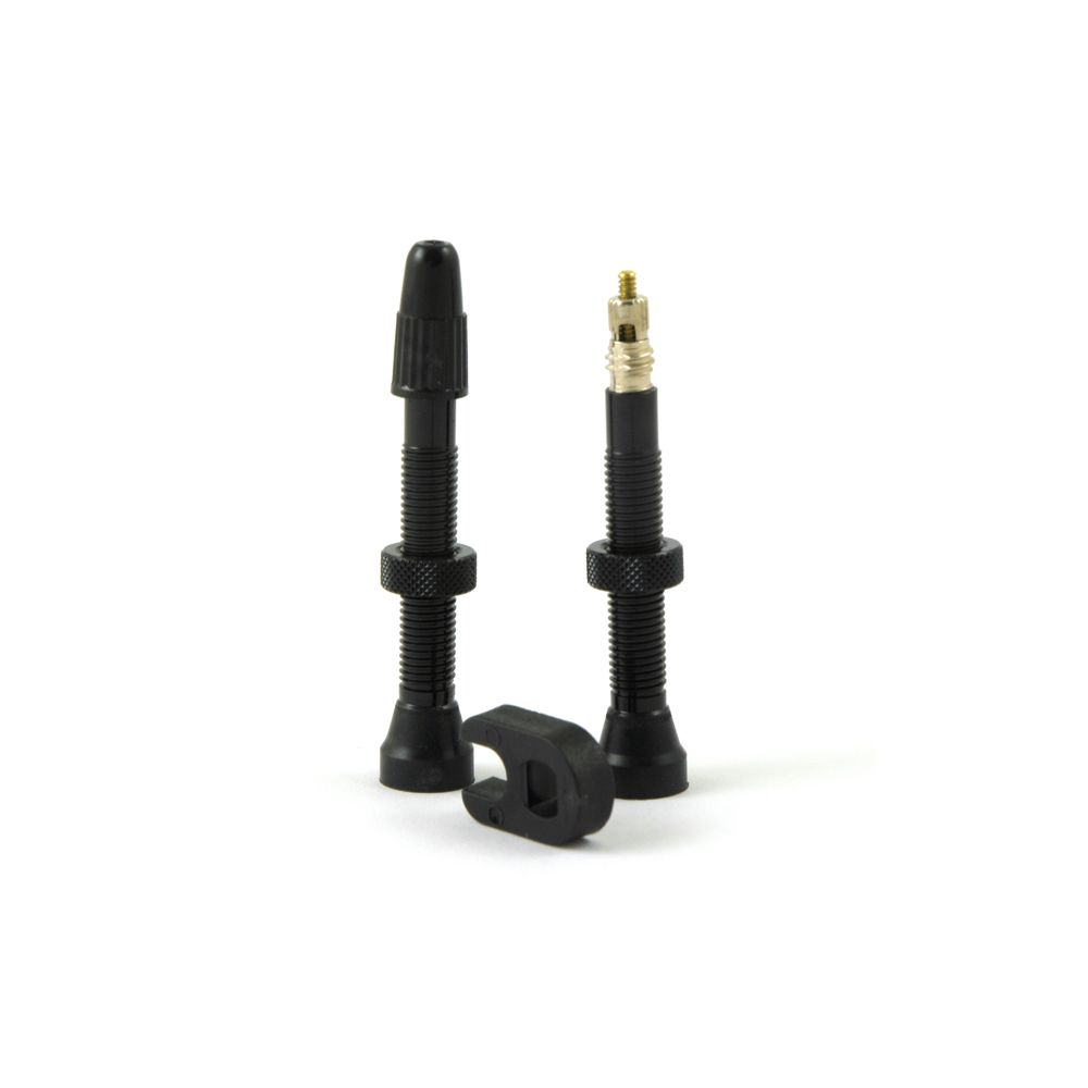 Czarne Zawory Trezado do systemów bezdętkowych - 2 sztuki z kluczykiem na blistrze