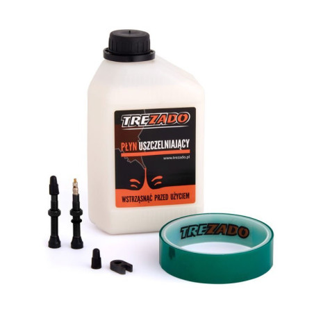 Zestaw uszczelniający Trezado, czarne zawory, taśma 27 mm