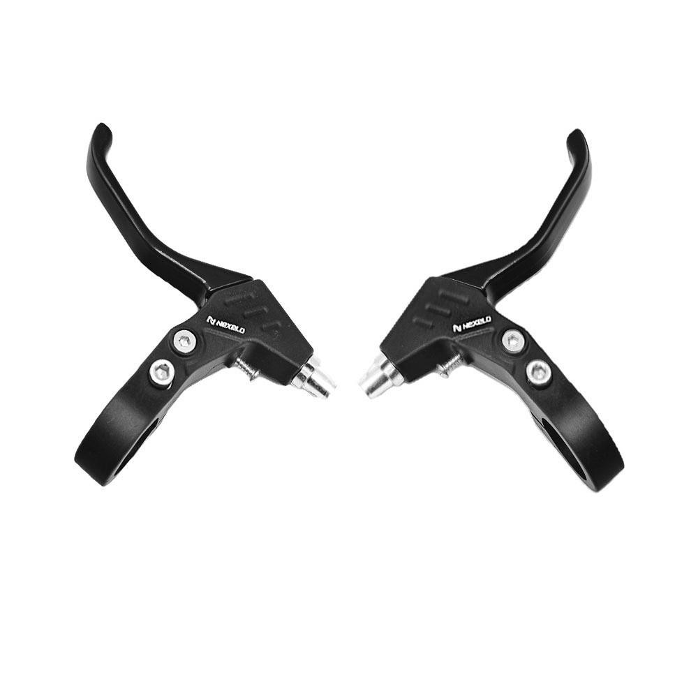 Dźwignie aluminiowo-plastikowa (para) typu V-Brake na 3-Palce, korpus aluminiowy