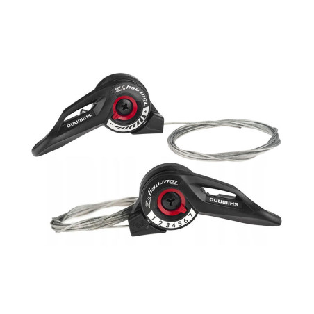 Manetki Shimano SL-TZ500 21V lewa 3V bez indeksu, prawa 7V z indeksem