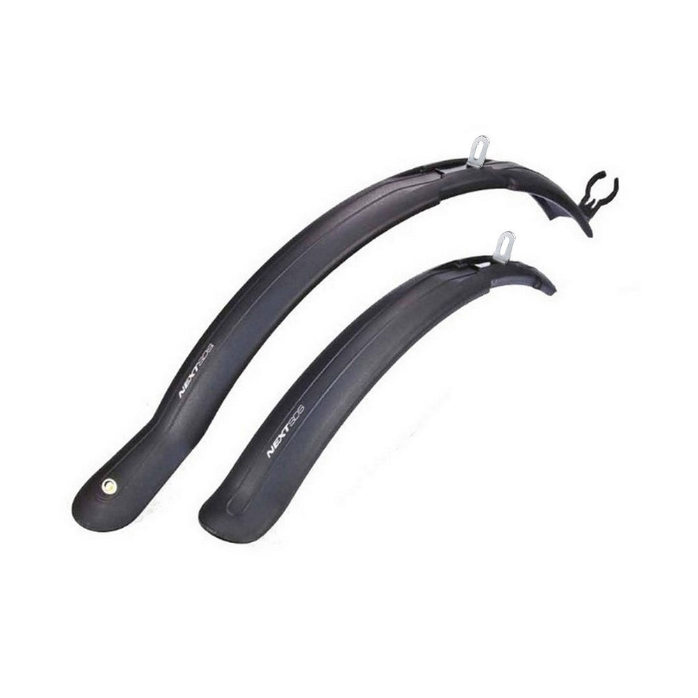 Błotniki NEXT SHORT MTB 26-28 cala, V-brake, krótkie ramię, czarne